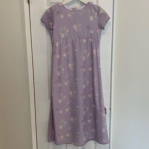 ☀️KC Parker Light Purple Floral Short Sleeve Dress